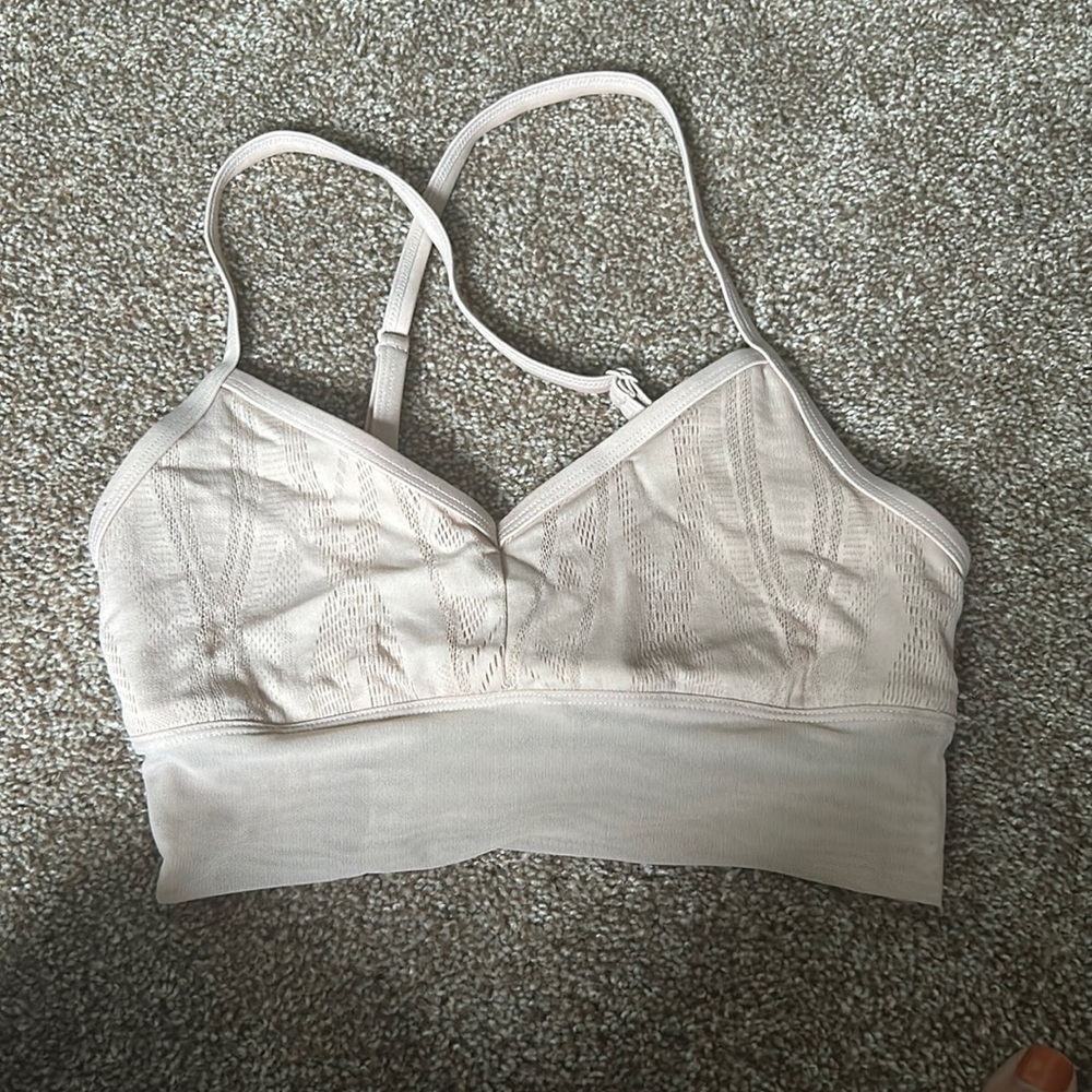 Alo Yoga Aria Nude Sports Bra Size XS